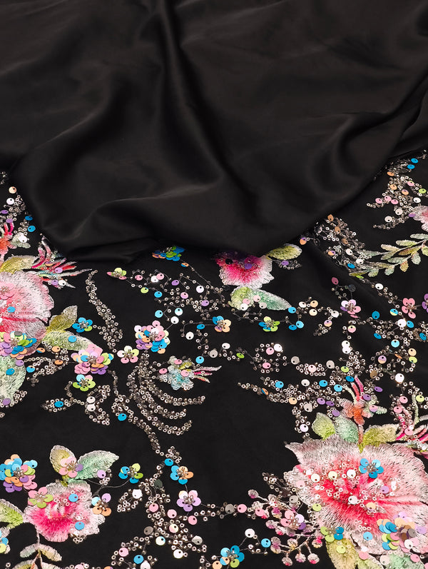 D#35 - Tissu Brodée Fleurie (4)